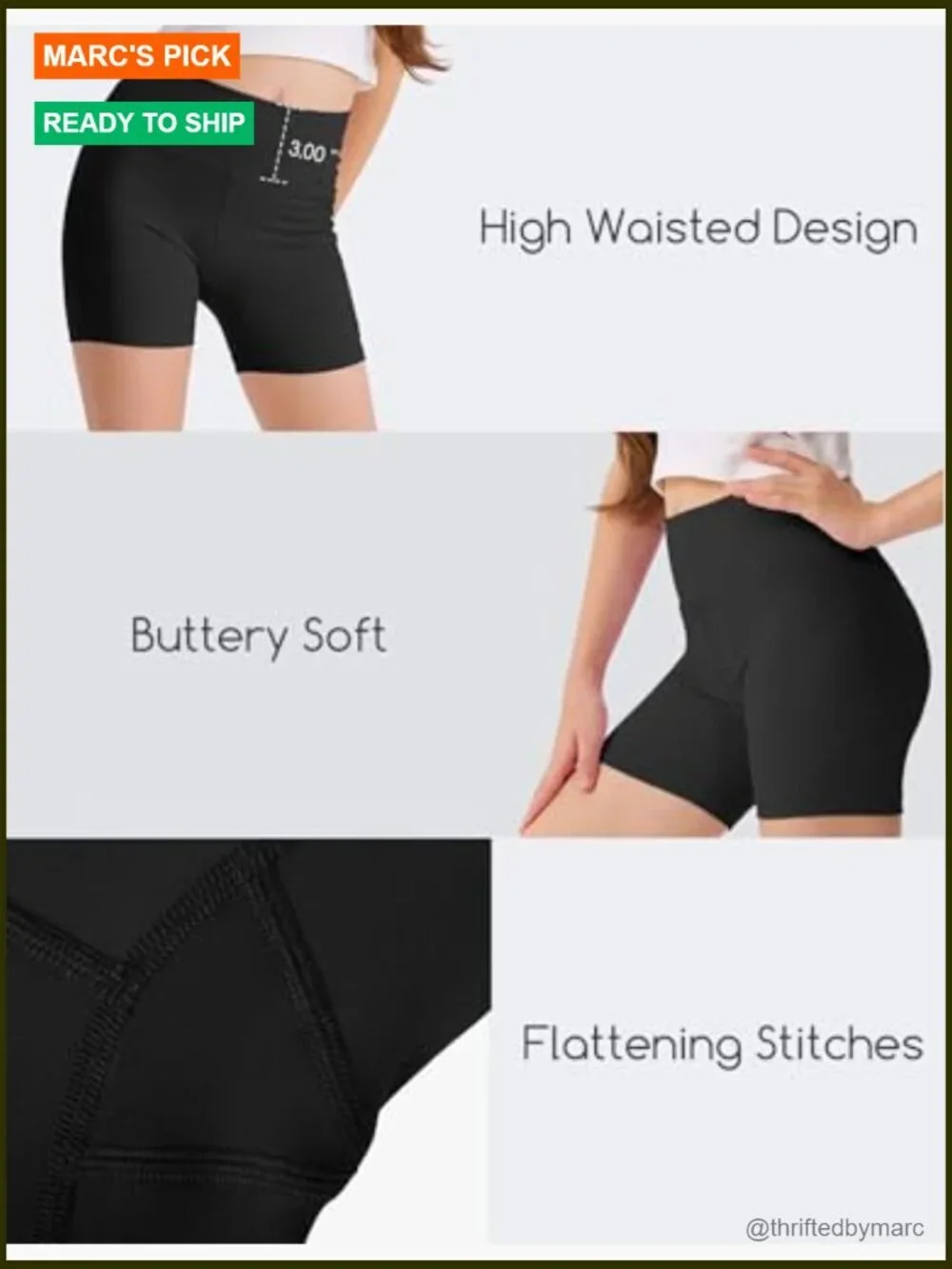 3 Pack High Waisted Biker Shorts for Girls Teens Athletic Yoga